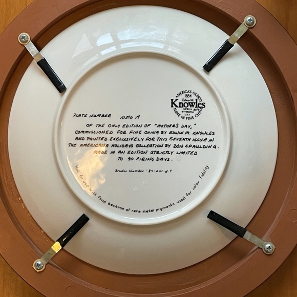 Edwin Knowles China Mother's Day Plate Collectable - Picture 4 of 5